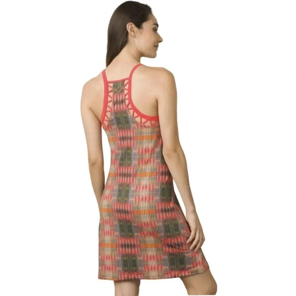 Prana Carmine Desert Aztec Print Ardor Athletic Dress Size L - Picture 2 of 14